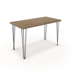 Íróasztal - Linga fekete lábbal - Világos rauna szil, méret: 120x60