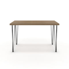 Íróasztal - Linga fekete lábbal - Világos rauna szil, méret: 120x60