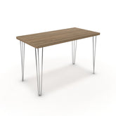 Íróasztal - Linga króm lábbal - Világos rauna szil, méret: 120x60