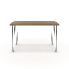 Íróasztal - Linga króm lábbal - Világos rauna szil, méret: 120x60