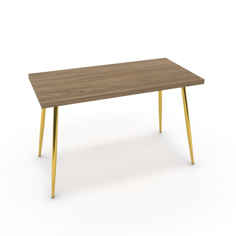 Íróasztal - Manu arany lábbal - Világos rauna szil, méret: 120x60