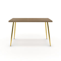 Íróasztal - Manu arany lábbal - Világos rauna szil, méret: 120x60