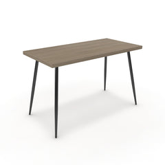 Íróasztal - Manu fekete lábbal - Szürke Vicenza tölgy, méret: 120x60