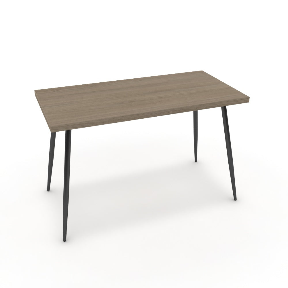 Íróasztal - Manu fekete lábbal - Szürke Vicenza tölgy, méret: 120x60