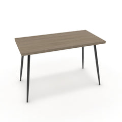 Íróasztal - Manu fekete lábbal - Szürke Vicenza tölgy, méret: 120x60