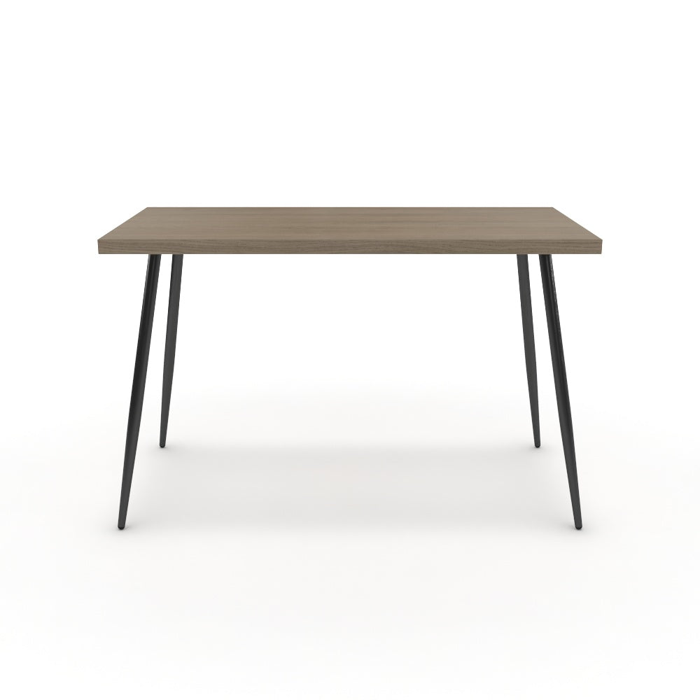 Íróasztal - Manu fekete lábbal - Szürke Vicenza tölgy, méret: 120x60