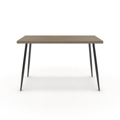 Íróasztal - Manu fekete lábbal - Szürke Vicenza tölgy, méret: 120x60