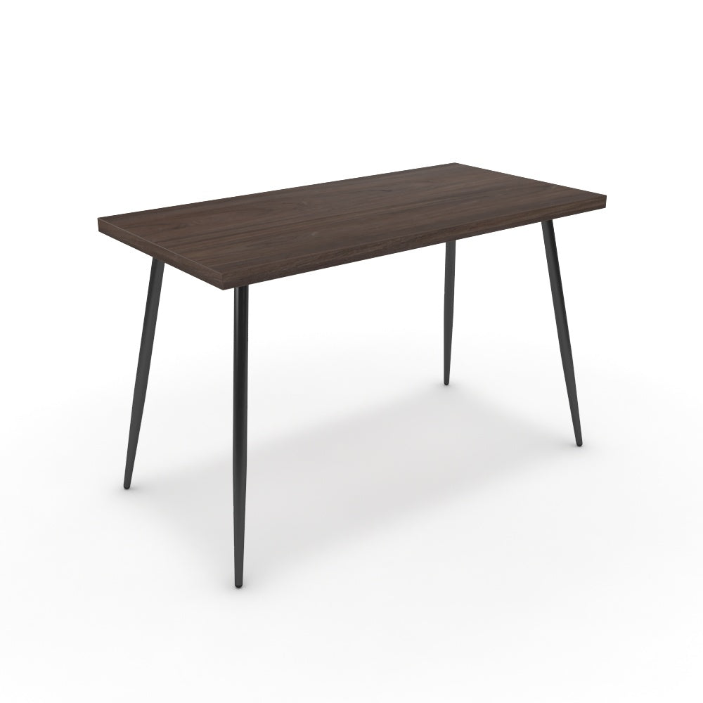 Íróasztal - Manu fekete lábbal - Sötét rauna szil, méret: 120x60