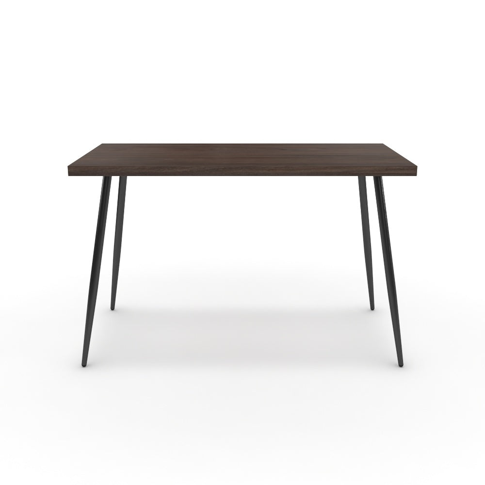 Íróasztal - Manu fekete lábbal - Sötét rauna szil, méret: 120x60