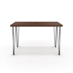 Íróasztal - Linga fekete lábbal - Mogyoró, méret: 120x60