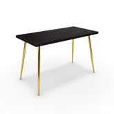 Íróasztal - Manu arany lábbal - Füstölt dió, méret: 120x60