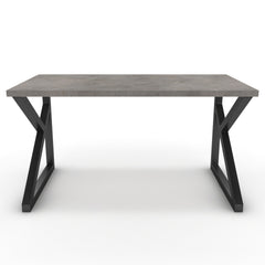 Íróasztal - Vritti fekete lábbal - Vil.szürke Chicago beton, méret: 140x75