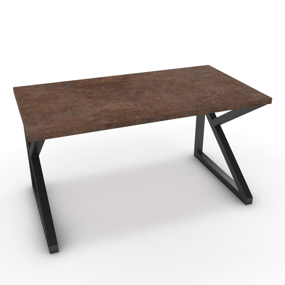 Íróasztal - Vritti fekete lábbal - Ferro bronz, méret: 140x75