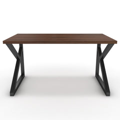 Íróasztal - Vritti fekete lábbal - Mogyoró, méret: 140x75