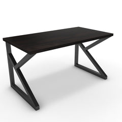 Íróasztal - Vritti fekete lábbal - Füstölt dió, méret: 140x75