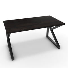 Íróasztal - Vritti fekete lábbal - Füstölt dió, méret: 140x75